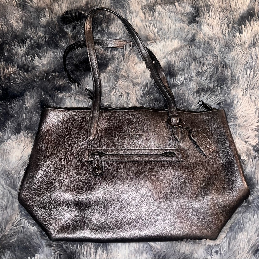Coach Purse Womens Pewter coach Bag Purse No H1981-23592